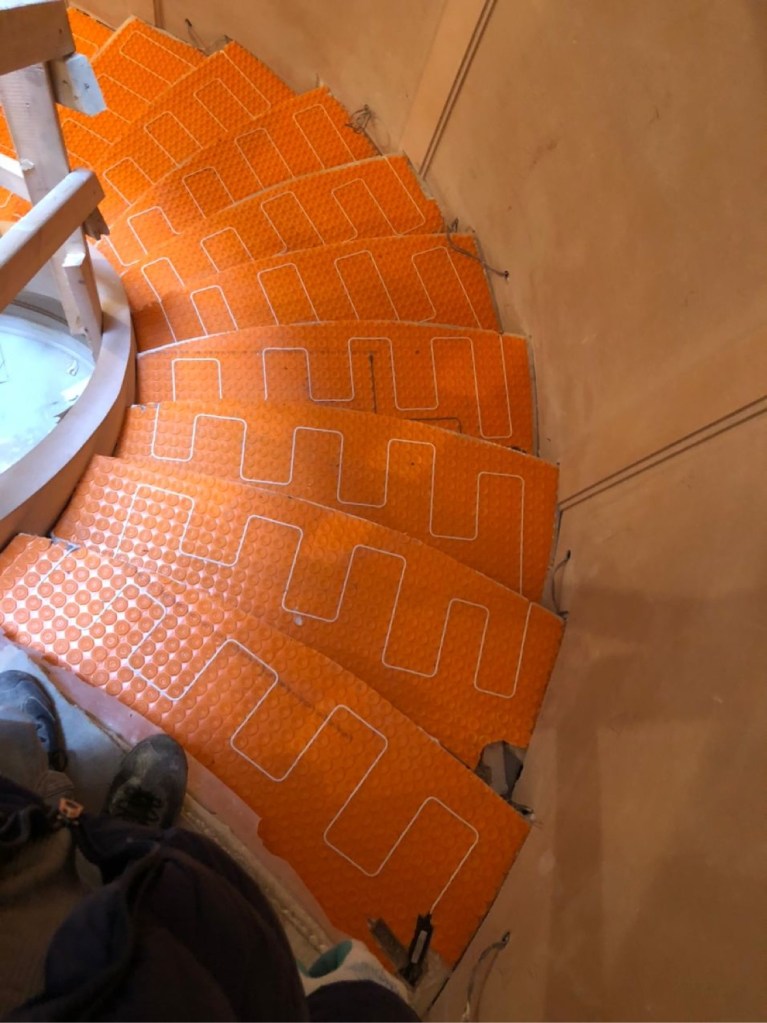 Indoor floor heating installation by HomeTech Secure
