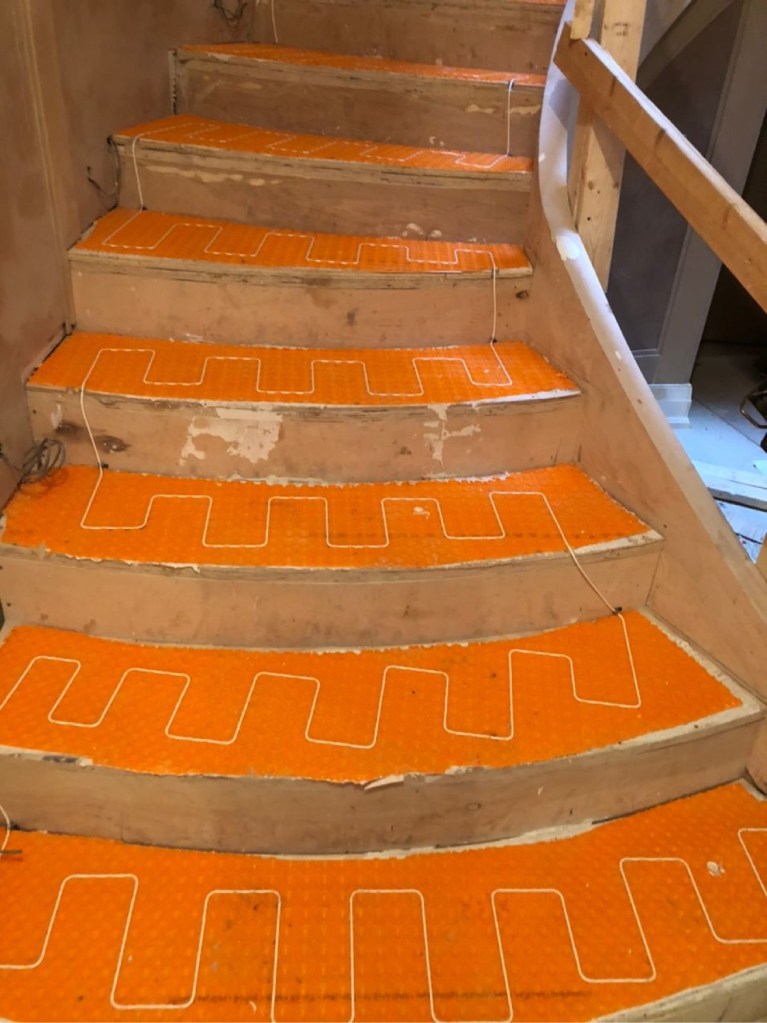 Indoor floor heating installation by HomeTech Secure