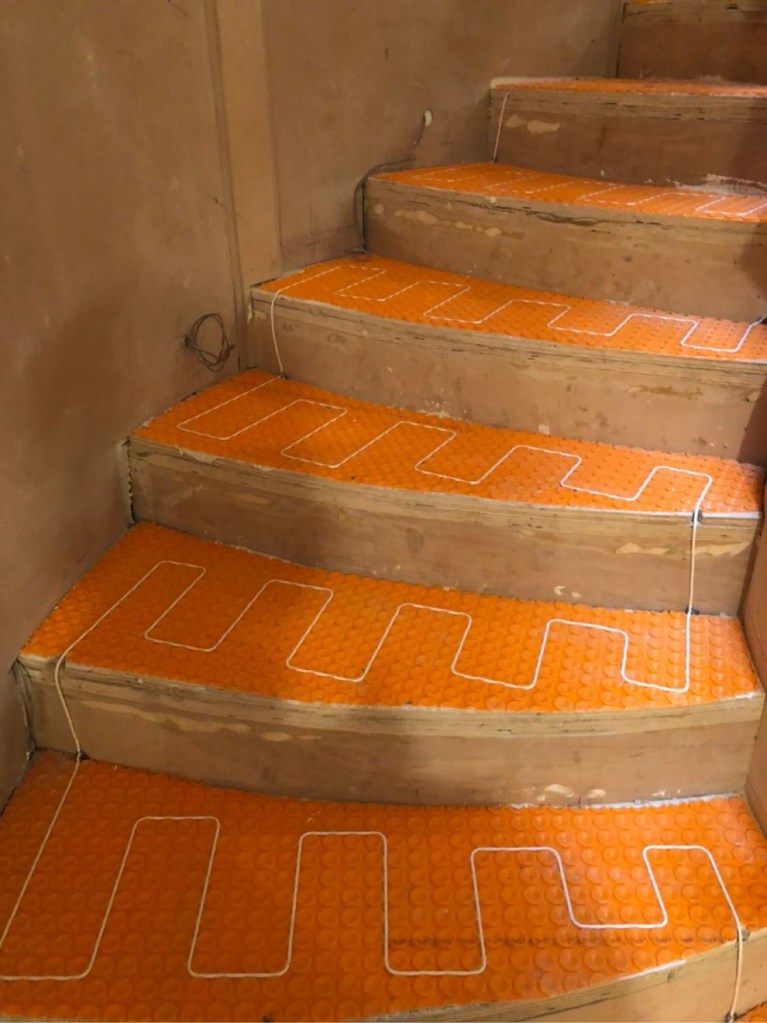 Indoor floor heating installation by HomeTech Secure