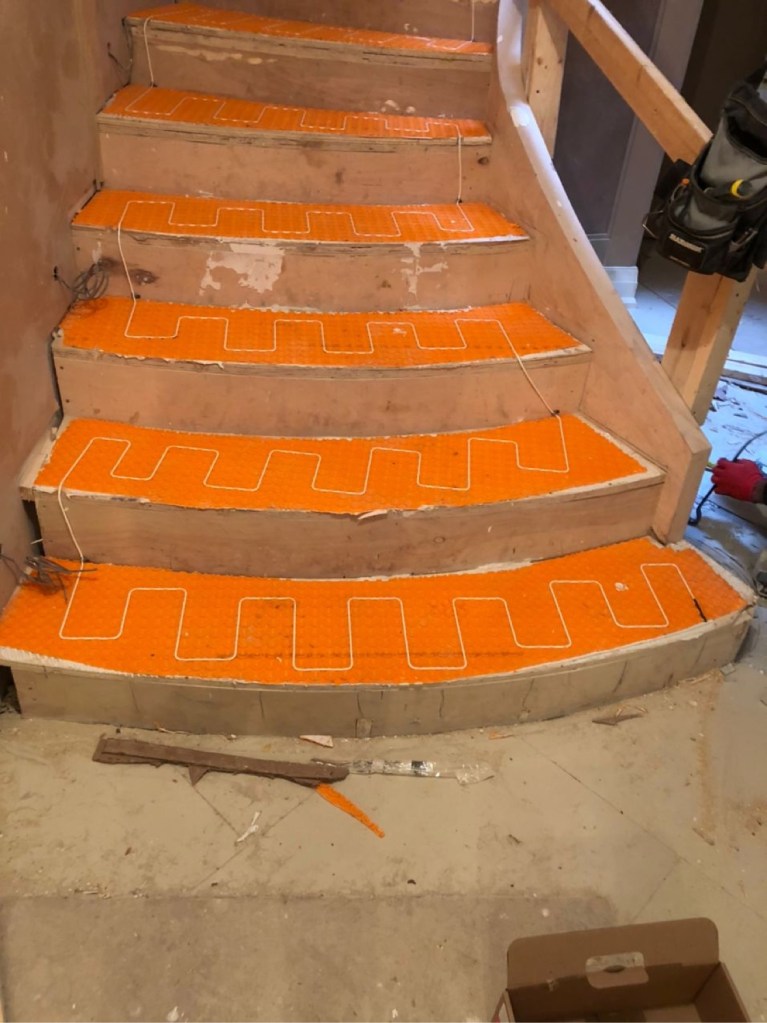 Indoor floor heating installation by HomeTech Secure