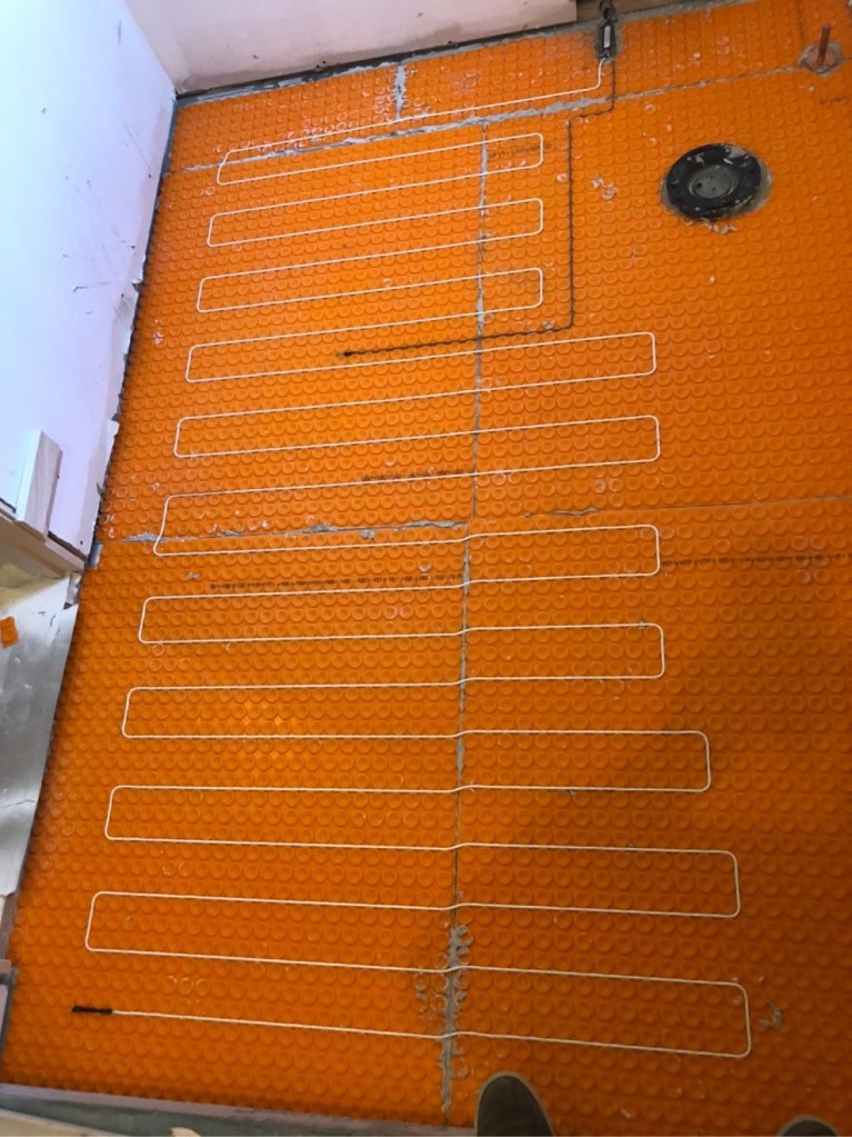 Indoor floor heating installation by HomeTech Secure
